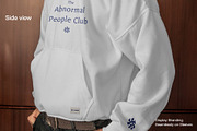 Boxy Hoodie Mockup w/ Model, a Hoody Mockup by Mocktopia (Thumbnail 5 of 10)