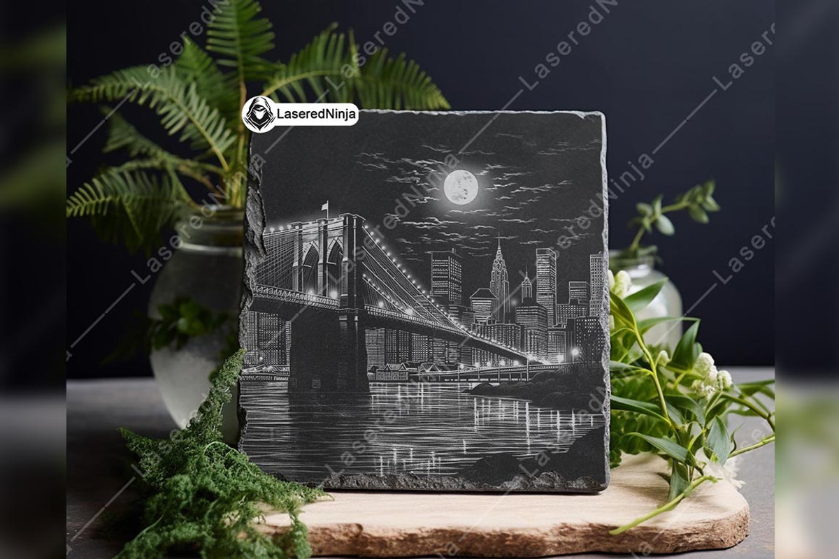 Brooklyn Bridge River NYC Landscape, a Background Graphic by LaseredNinja (Photo 3 of 7)