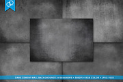 Dark Grunge Cement Wall Backgrounds, a Texture Graphic by cDDesign (Thumbnail 1 of 5)