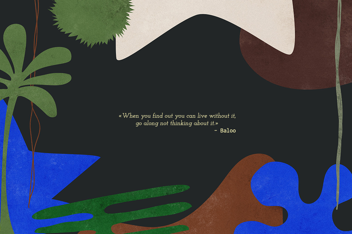 Night in the Jungle Abstract Shapes, an Animal Illustration by All This Concept (Photo 2 of 15)