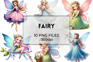 Fairy Clipart Illustrations Collecti