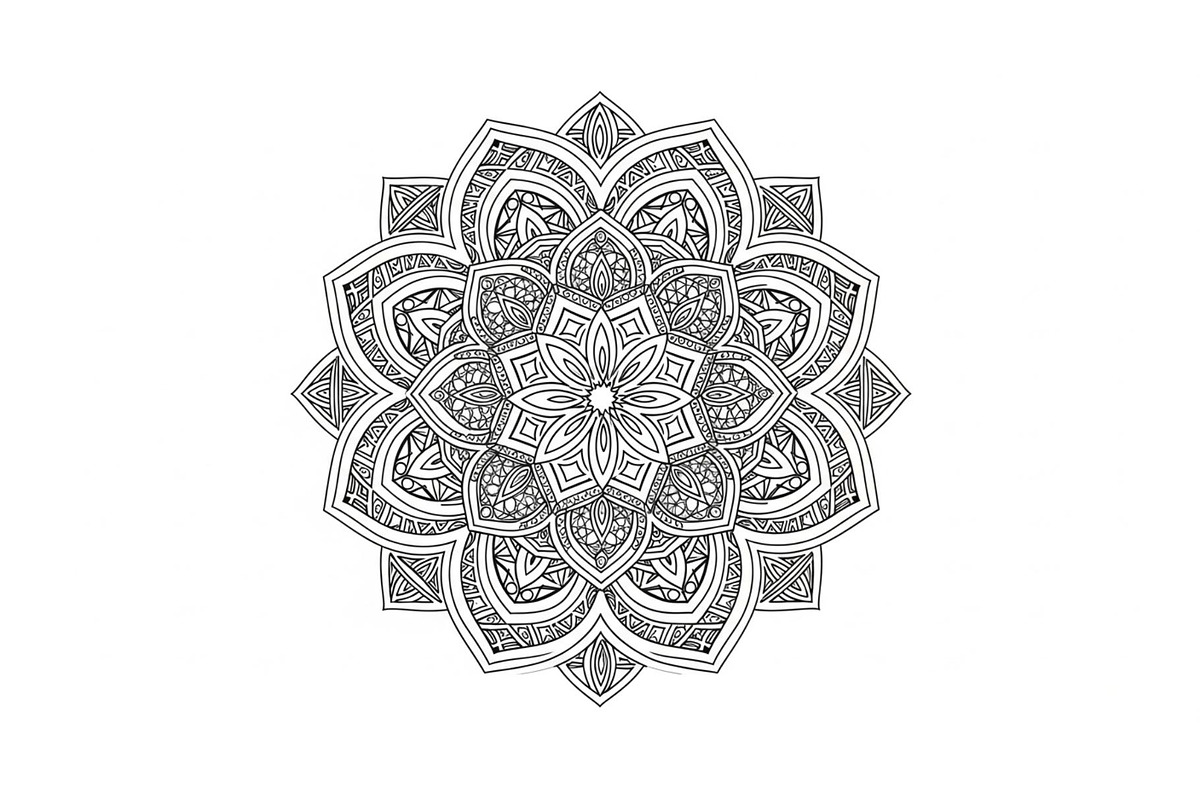 Mandala Flower SVG Bundle, an Illustration by Creativeshirt (Photo 8 of 31)