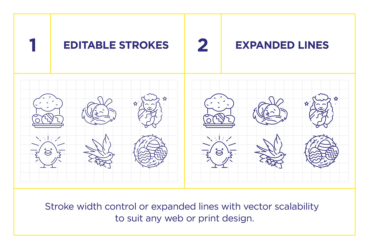 Easter Line Icon Set, an Outline Icon by iStar Design (Photo 3 of 5)