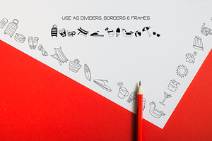 Summer Doodles - Dingbats Font