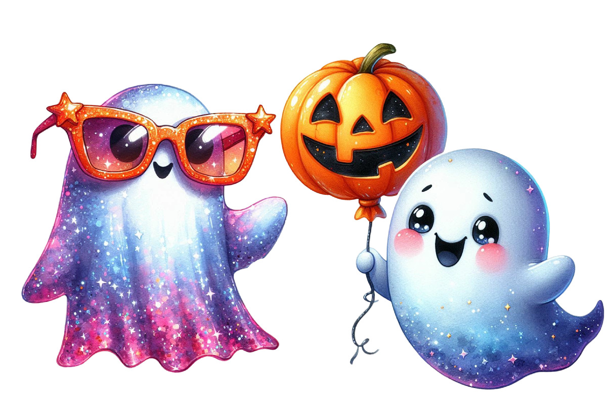 Boho Halloween Trick or Treat Clipar, an Illustration by Designworld (Photo 5 of 6)