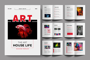 Art Magazine Design, a Magazine Template by ContestDesign