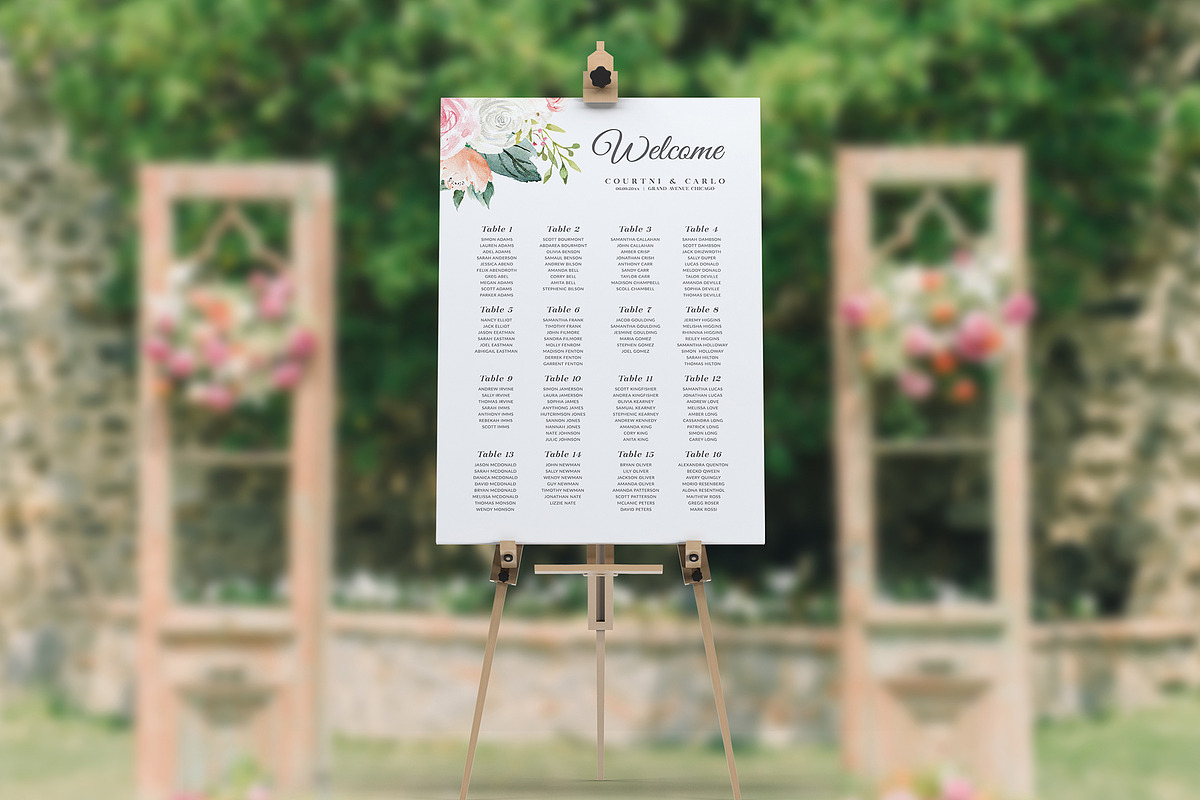 Seating Chart Template Canva