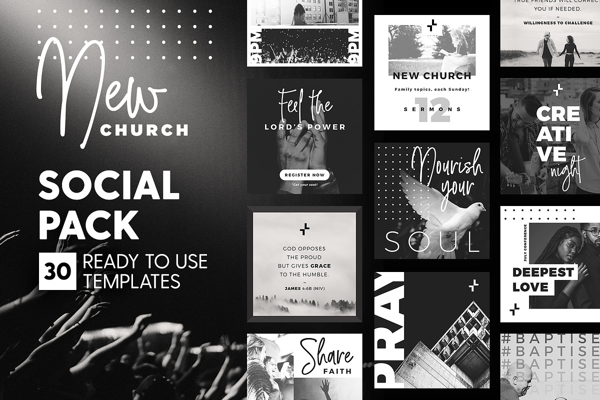 New Church - Social Pack, a Social Media Template by The Wedding Shop (Photo 1 of 6)