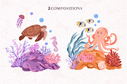 Fabulous Ocean-Graphic Set, an Animal Illustration by Irina Diasli (Thumbnail 5 of 12)