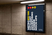 New York Metro Ad Screen Mock-Up 2, an Advertising Mockup by Graphic Shelter (Thumbnail 4 of 8)