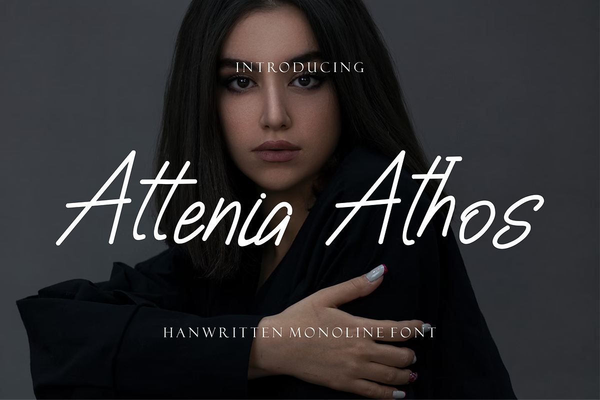 Attenia Athos Handwritten Font., a Handwritten Font by VectorCraft (Photo 1 of 6)