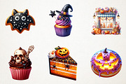Halloween Spooky Bakery Clipart, an Illustration by RobertsArt (Thumbnail 5 of 7)