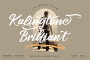 Kalingtone Brilliant Script LS, a Script Font by GranzCreative (Thumbnail 1 of 10)