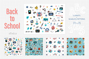 Back to School Illustrations & Patte, an Object Graphic by AllNikArt (Thumbnail 1 of 4)