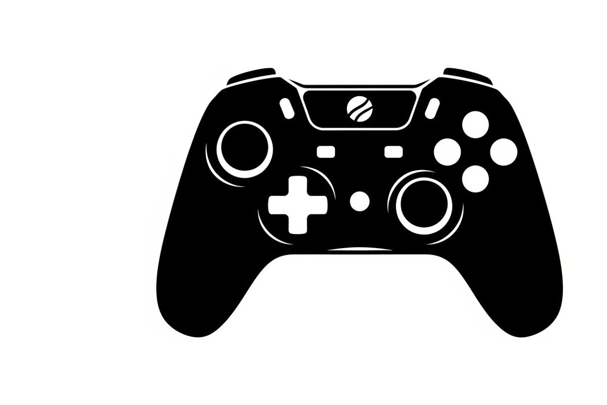set of gaming controller silhouettes, an Illustration by Amazin_art (Photo 9 of 41)