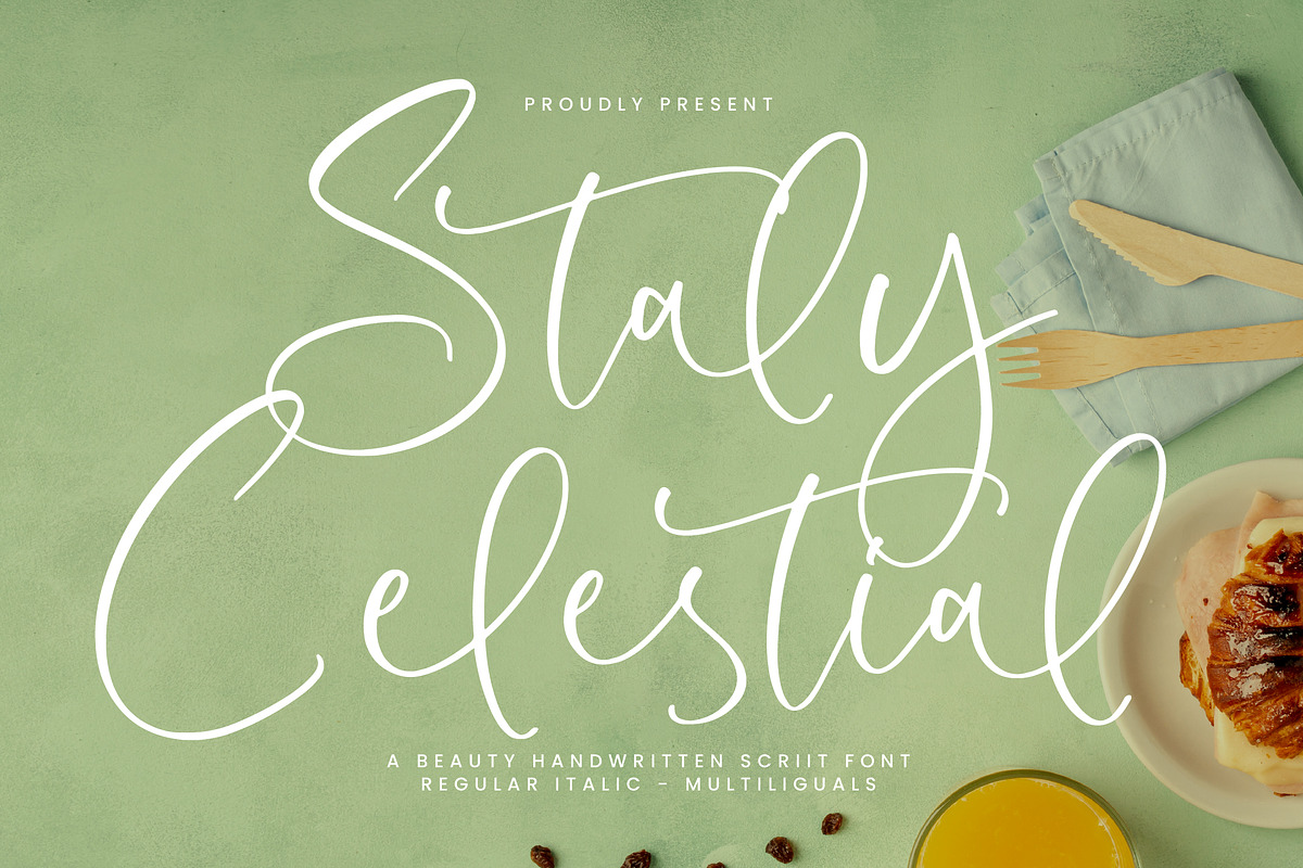 Staly Celestial, a Handwritten Font by Integritype Studio (Photo 1 of 15)