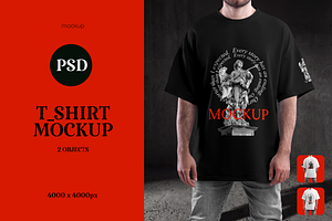 T-Shirt Oversize Mockup, a Shirt Mockup by PopotLane