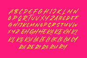 Broken Khemory Display Brush Font, a Script Font by Letterena Studios Script (Thumbnail 13 of 15)