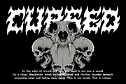 Darkbeat Outrage Death Metal Font, a Font by PutraCetol Studio (Thumbnail 3 of 5)