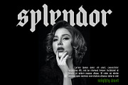 mighty dust - blackletter font, a Blackletter Font by madeDeduk (Thumbnail 2 of 6)