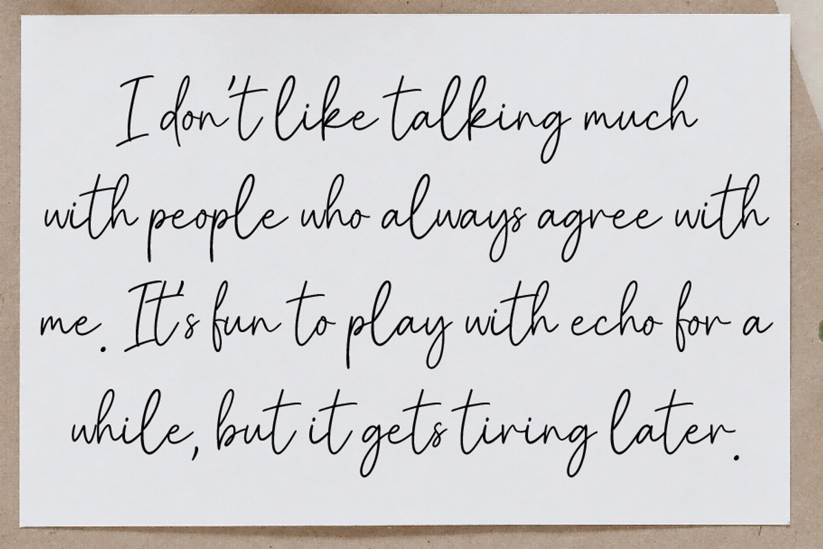 Elegant, a Handwritten Font by JASAKIB (Photo 3 of 3)