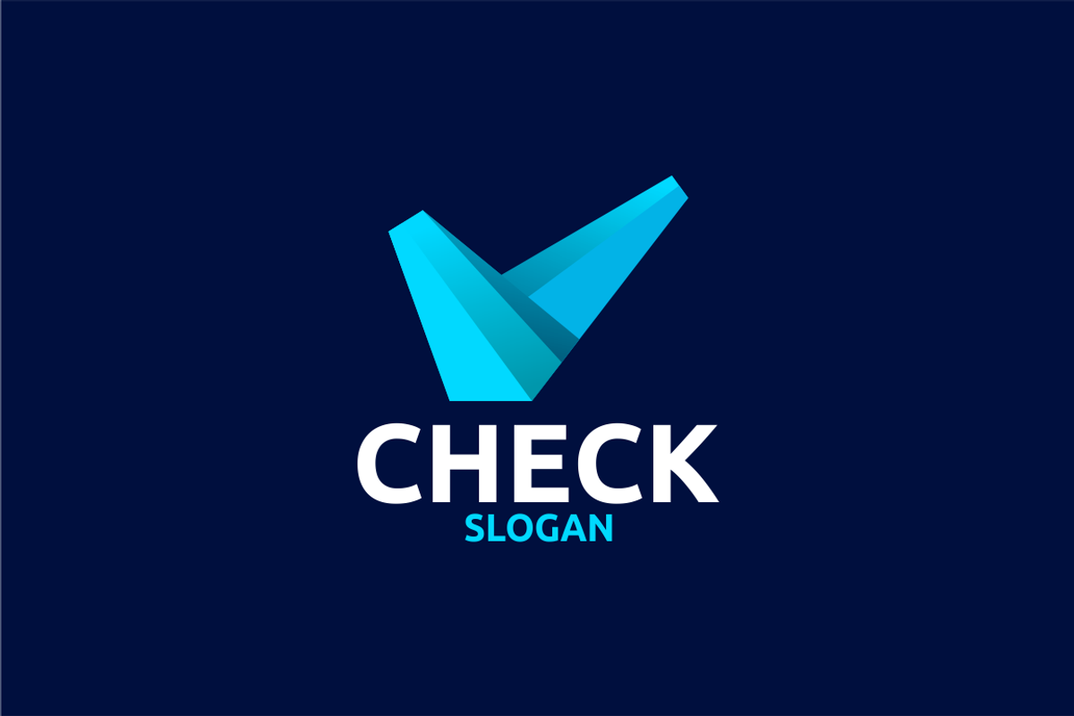 Modern Check Logo, a Branding & Logo Template by Metrolinevision