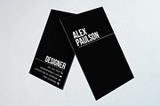 Black Business Card Design 005, a Business Card Template by Nonaglyph Design (Thumbnail 2 of 4)