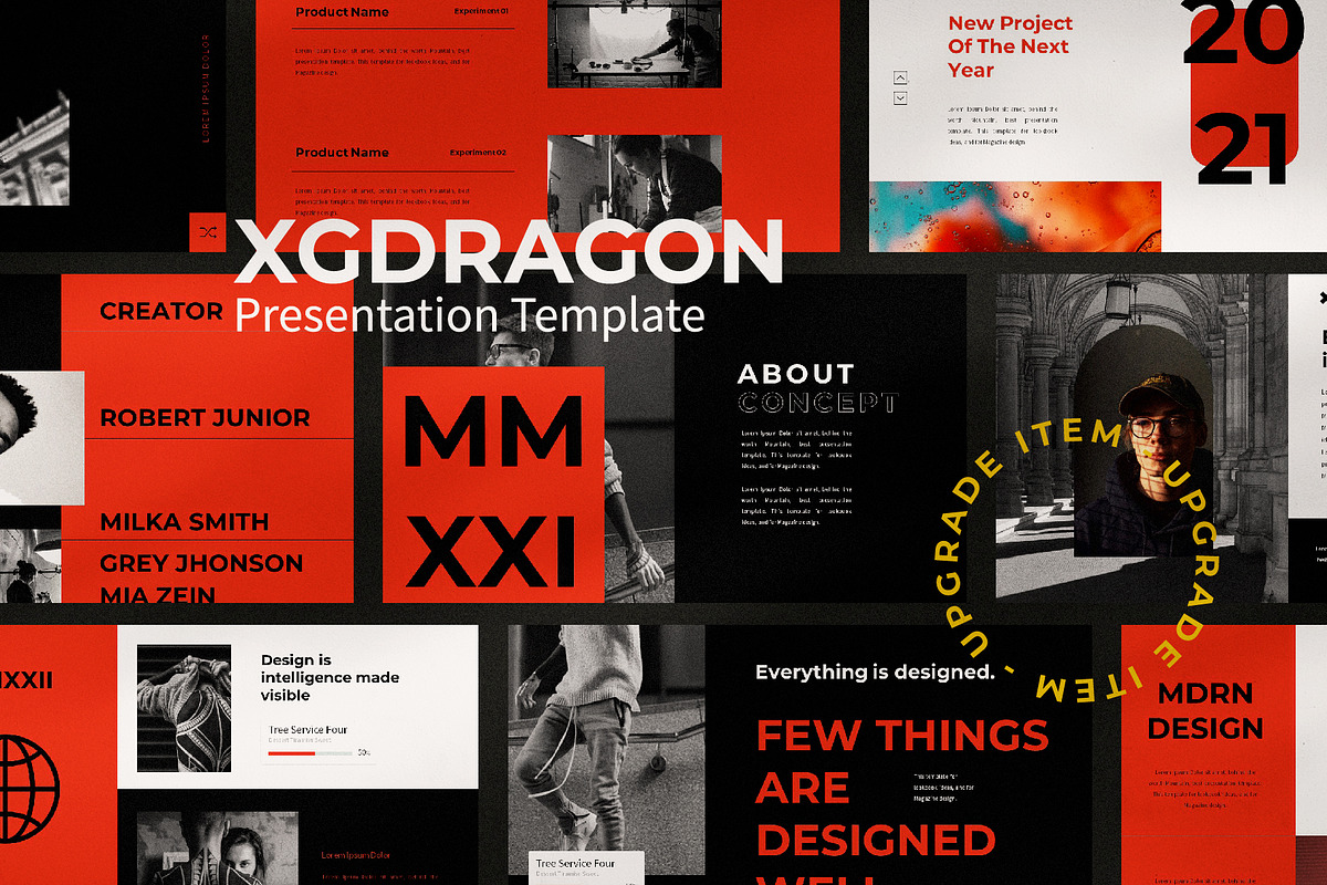 XGdragon Googleslide Template, a Presentation Template by Rocket Template (Photo 4 of 14)