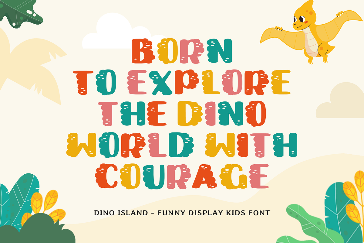 DINO ISLAND - Dino Font, a Handwritten Font by Mozatype (Photo 3 of 8)