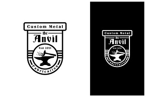 iron anvil blacksmith stamp logo, a Branding & Logo Template by Atlantis X Nurman Arbai