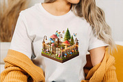 Summer Wooden Fence Sublimation Clip, an Illustration by SVGArt (Thumbnail 3 of 8)