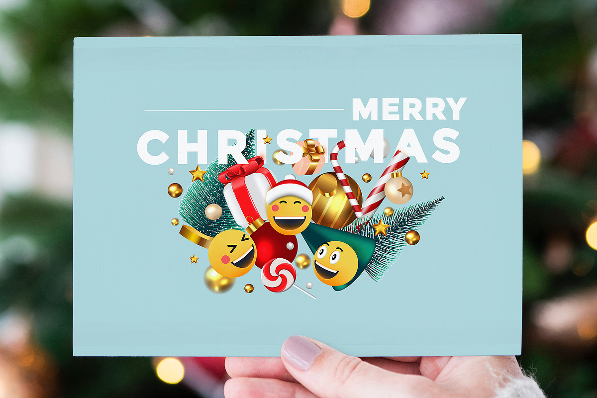 Christmas Emoji Illustration, a Seasonal Illustration by Creative Graphics (Photo 2 of 3)