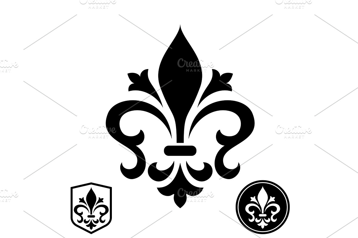 Black royal lily on a white, a Duotone Icon by RODINA (Photo 1 of 3)