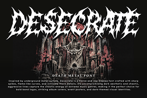Desecrate - Death Metal font