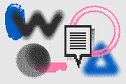 126 Vector Dither Textured Clip Arts, a Graphic by softulka (Thumbnail 18 of 19)