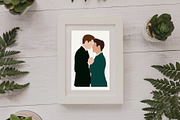 Abstract Gay couples, a Person Illustration by ApetekMarket (Thumbnail 6 of 6)