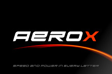AeroX - Slanted Display Typeface