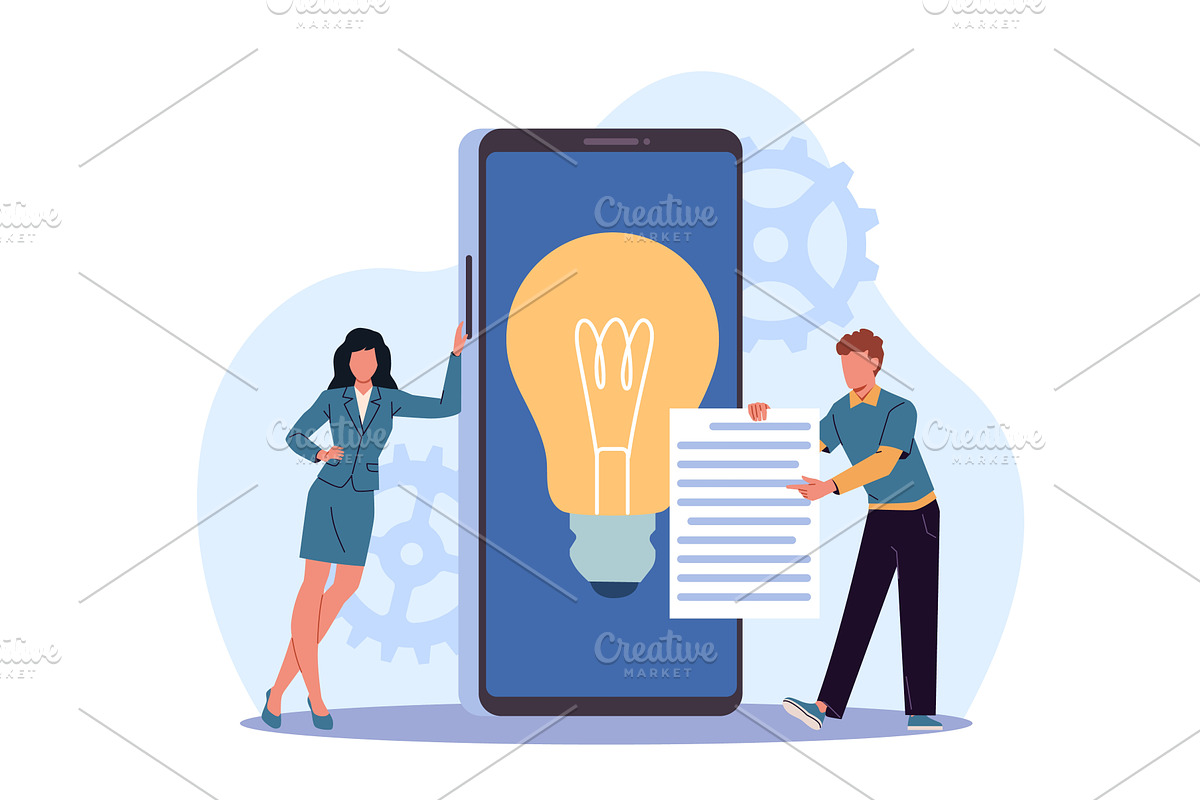 Presentation of creative business, a Person Illustration by YummyBuum