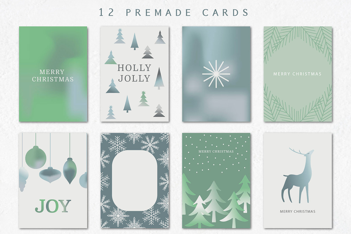 GRADIENT Christmas collection, a Decorative Illustration by Katya_lu (Photo 8 of 11)