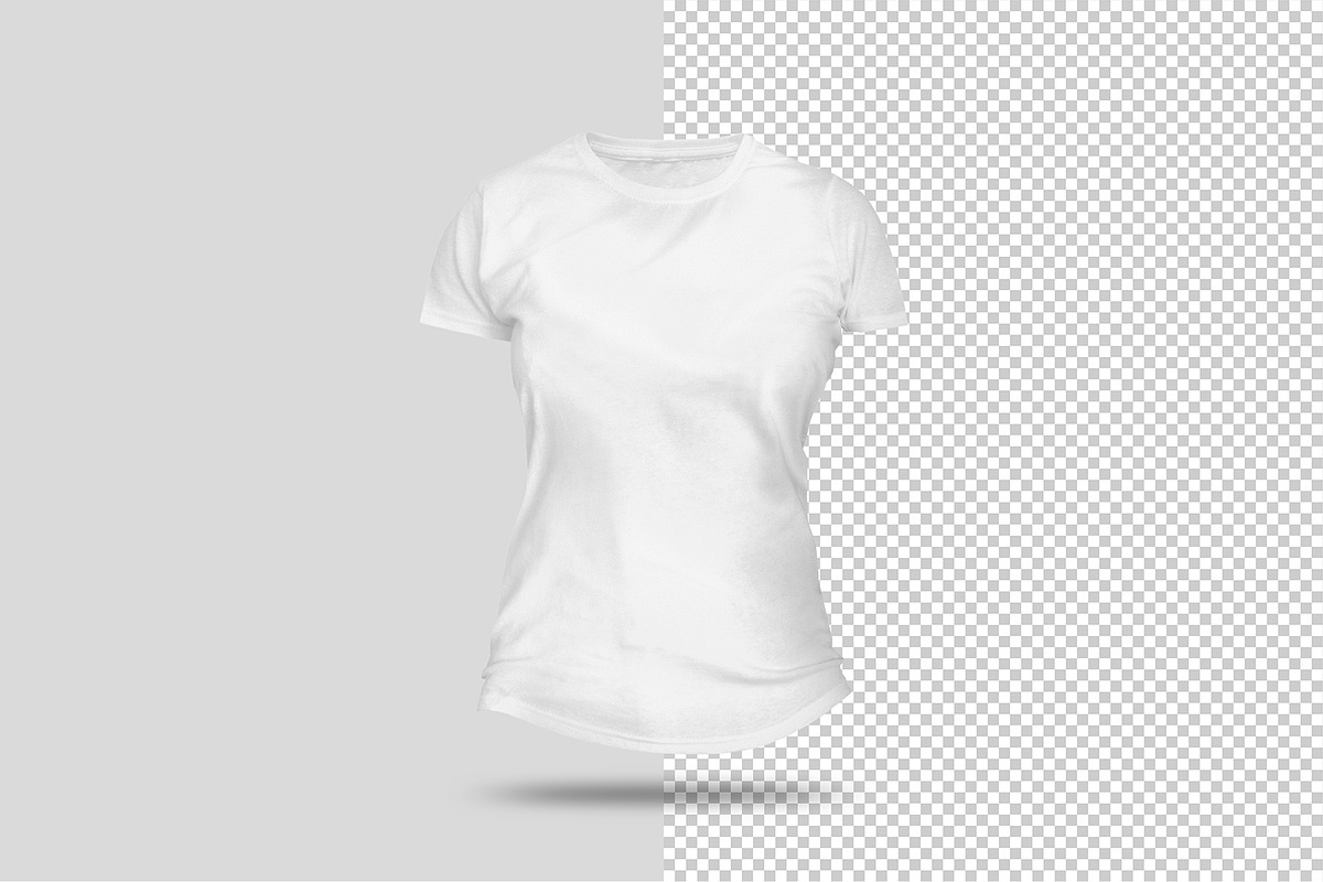 3D Ladies Fit T-Shirt Mockup, an Apparel Mockup by Aurora Graphics (Photo 5 of 5)