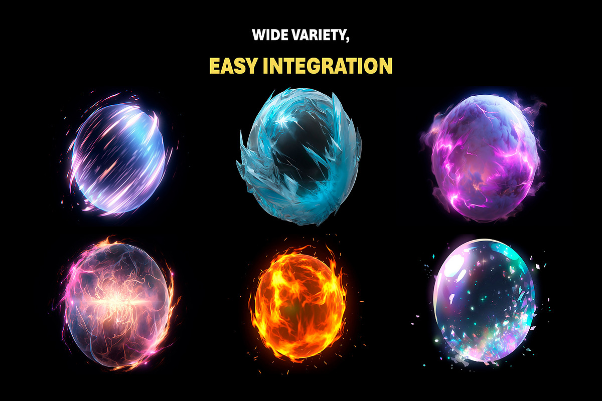 200+ Magic Sphere Overlay Effects, an Object Graphic by Mikel Blazgad (Photo 3 of 11)