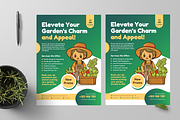 Illustration Gardening Service Flyer, a Flyer Template by Annora Studio (Thumbnail 2 of 5)