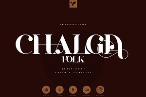 Chalga Folk Edition - Serif Font