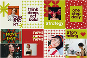 Bold Red Instagram Template Kit, a Social Media Template by Yaaas Design (Thumbnail 5 of 12)