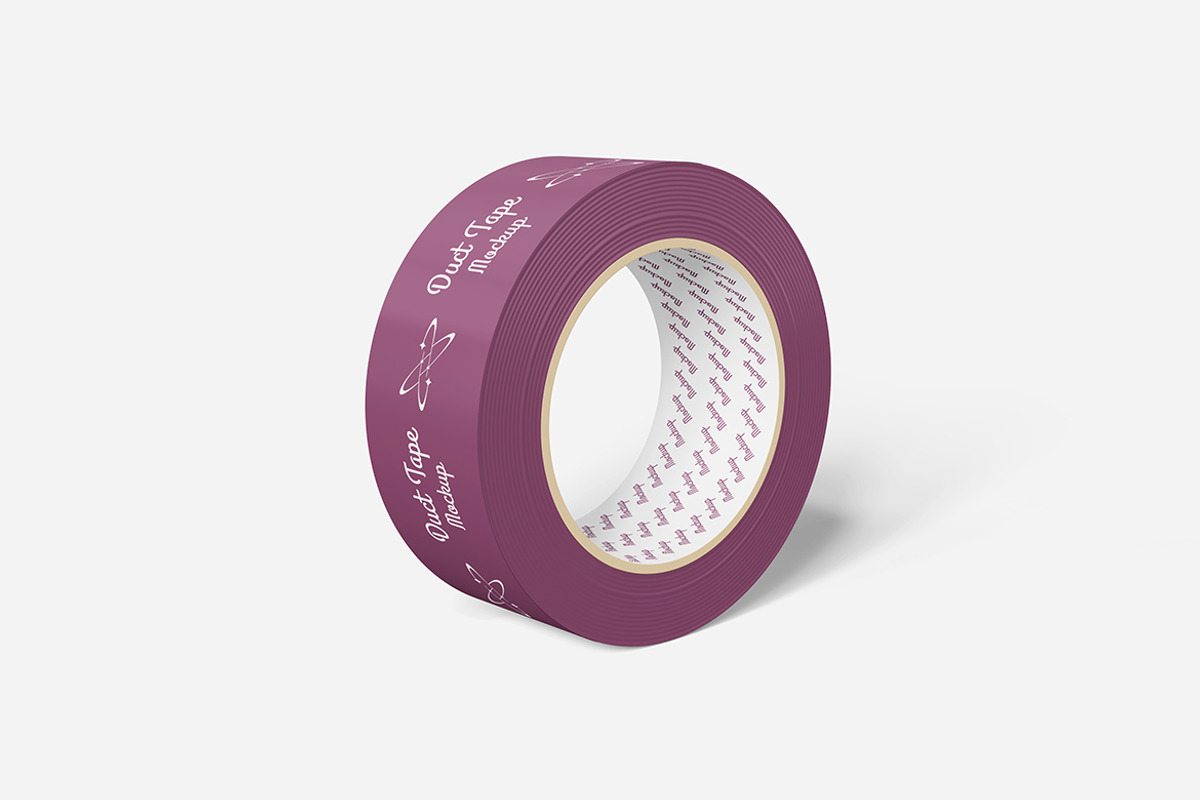 Ultra Realistic Duct Tape Mockup PSD, an Advertising Mockup by Indah (Photo 3 of 6)
