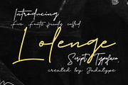 Lolenge | 5 Style Scripts, a Script Font by Jadatype.id (Thumbnail 1 of 10)