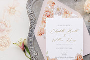 Peach watercolor flowers collection, a Decorative Illustration by Grace Noboa Illustrations (Thumbnail 5 of 10)