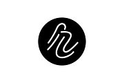 Lower r letter mark, a Branding & Logo Template by MuzaInspires (Thumbnail 2 of 3)