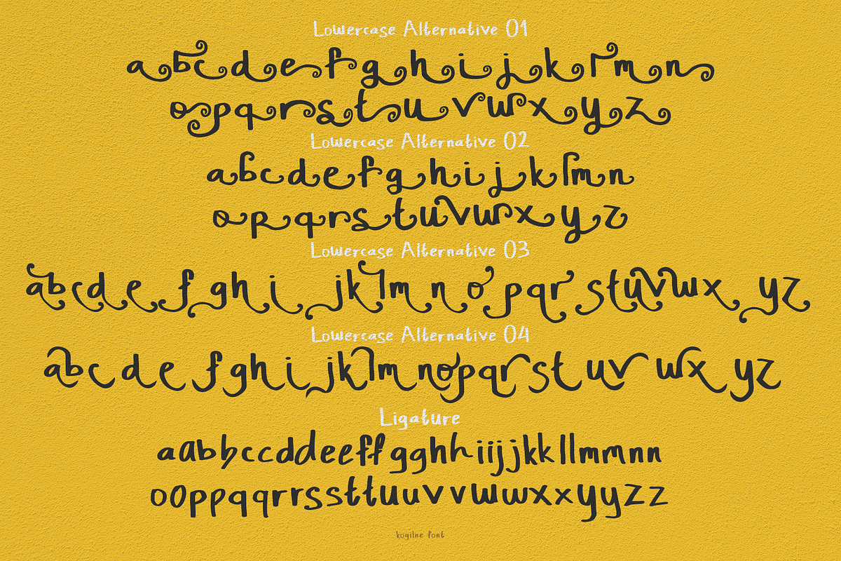 Kogilne Font Duo, a Font by madeDeduk (Photo 9 of 10)