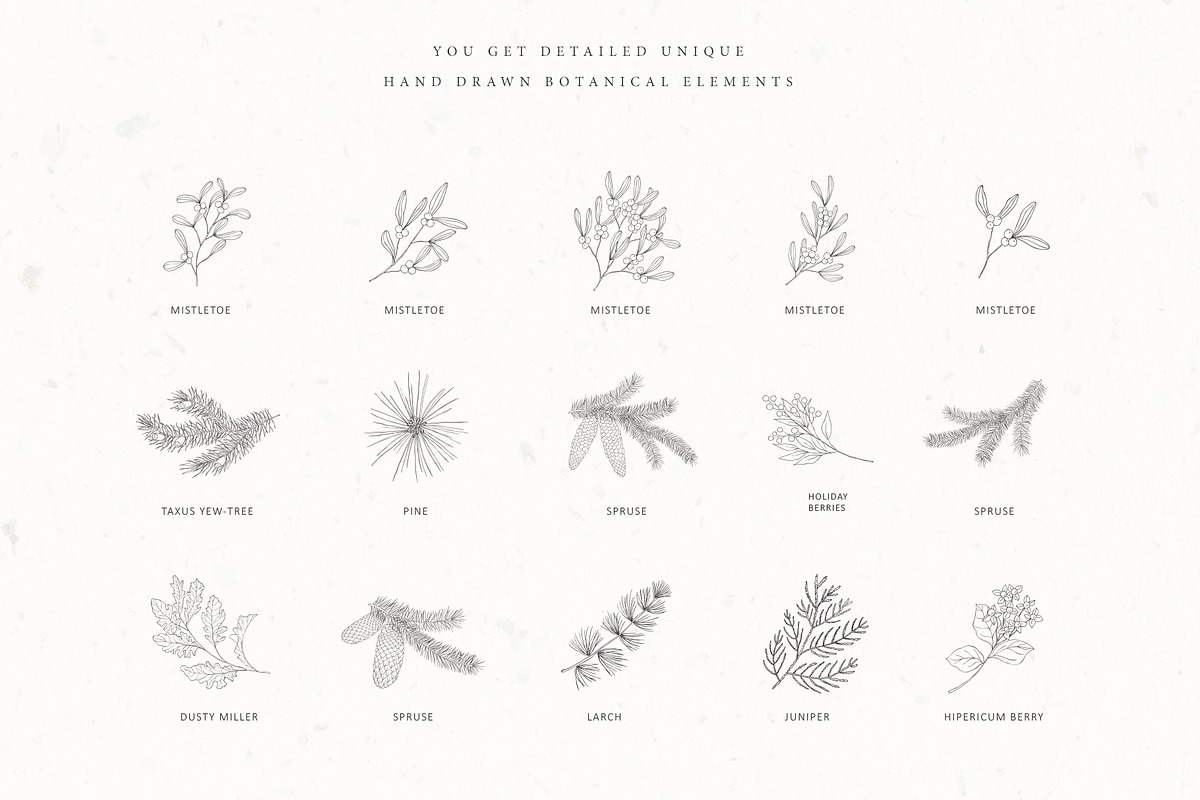 Christmas Time. Winter Bouquets., a Seasonal Illustration by Designwork (Photo 15 of 19)
